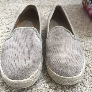 Tan Clark’s comfort slip ons